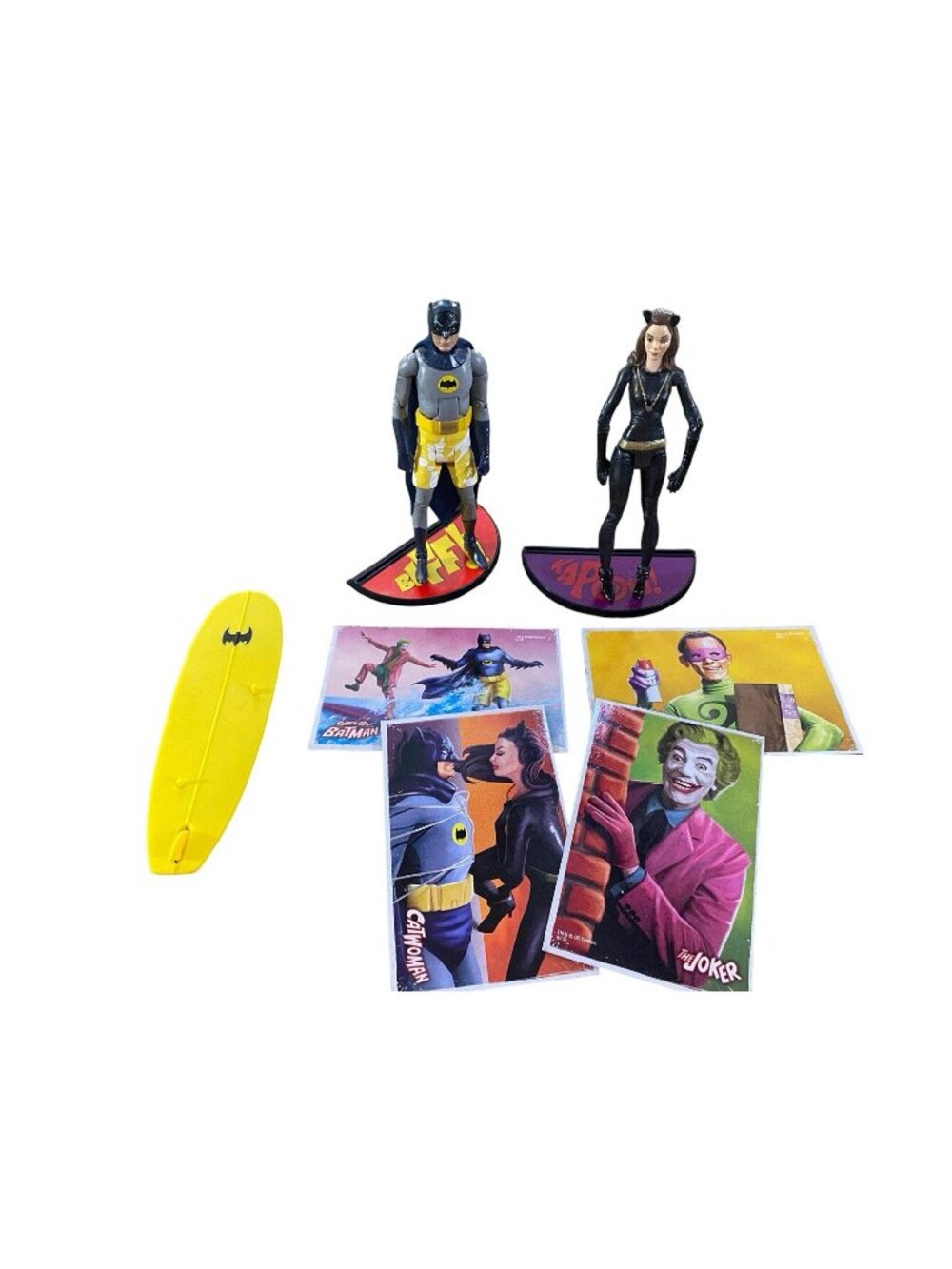 Mattel 2013 DC Comics Batman Classic 1966 TV Series 6” Catwoman Surf Bundle